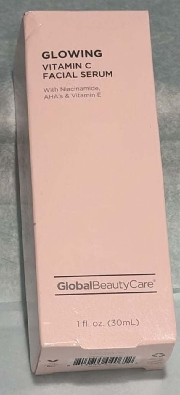 Global Beauty Care Glowing VitaminC Facial Serum with Niacinamide, AHA&Vitamin E